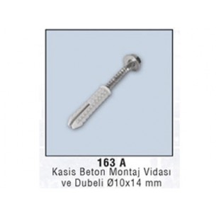 Kasis Beton Montaj Vidası ve Dubeli (163 A)